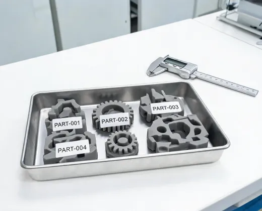 SLS printed parts tray