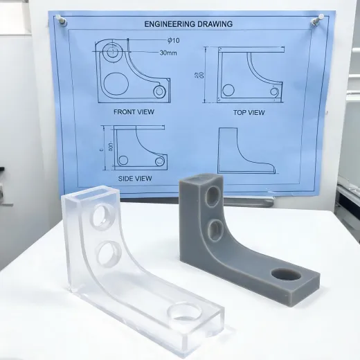 SLA resin prototypes