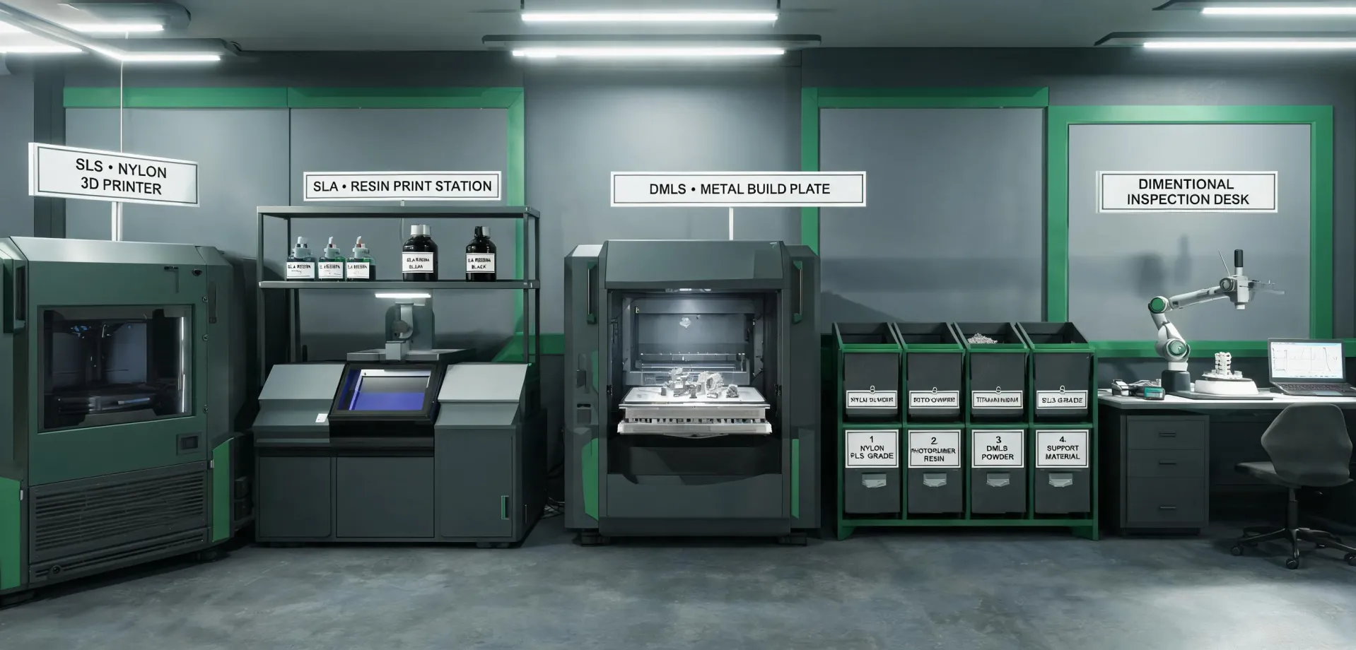 Industrial 3D printing lab