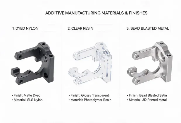 Material finish comparison